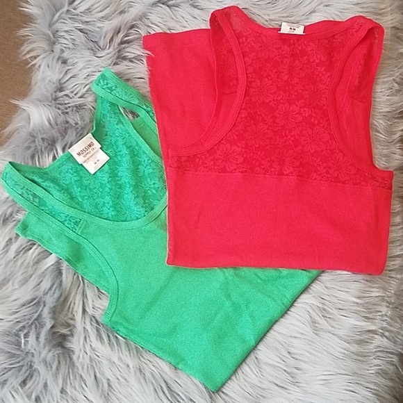 Mossimo Supply Co. Tops - Mossimo supply co lace tank bundle